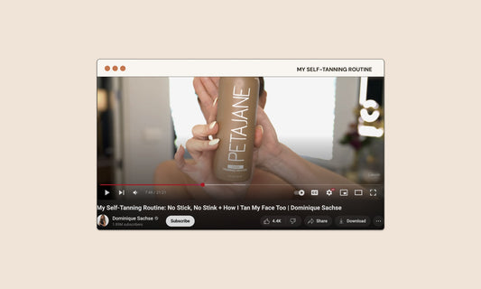 Dominique Sachse Just Dropped Her Tanning Routine—And She Used This Peta Jane Favorite