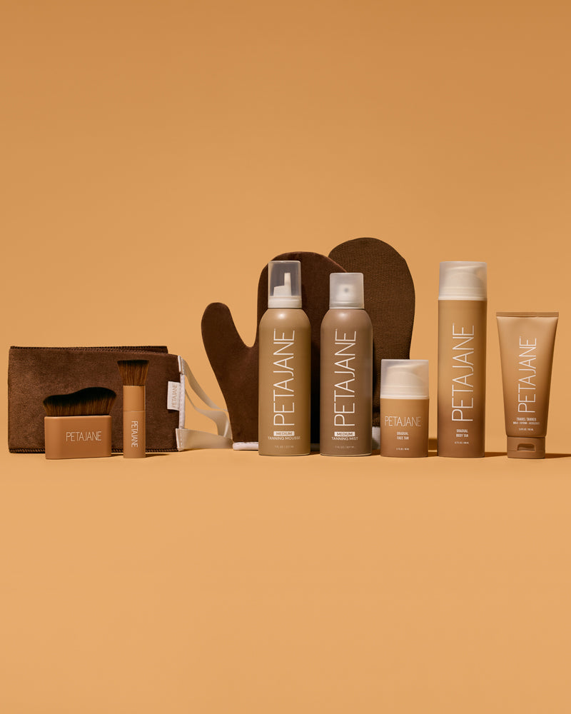 Complete Product Lineup of Peta Jane Beauty Sunless Tanning Products